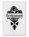 TooLoud Bridesmaid Bouquet Silhouette Aluminum 8 x 12 Inch Sign-Aluminum Sign-TooLoud-Davson Sales