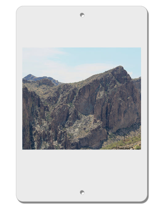 Arizona Saguaro Lake Mountains Aluminum 8 x 12&#x22; Sign-TooLoud-White-Davson Sales