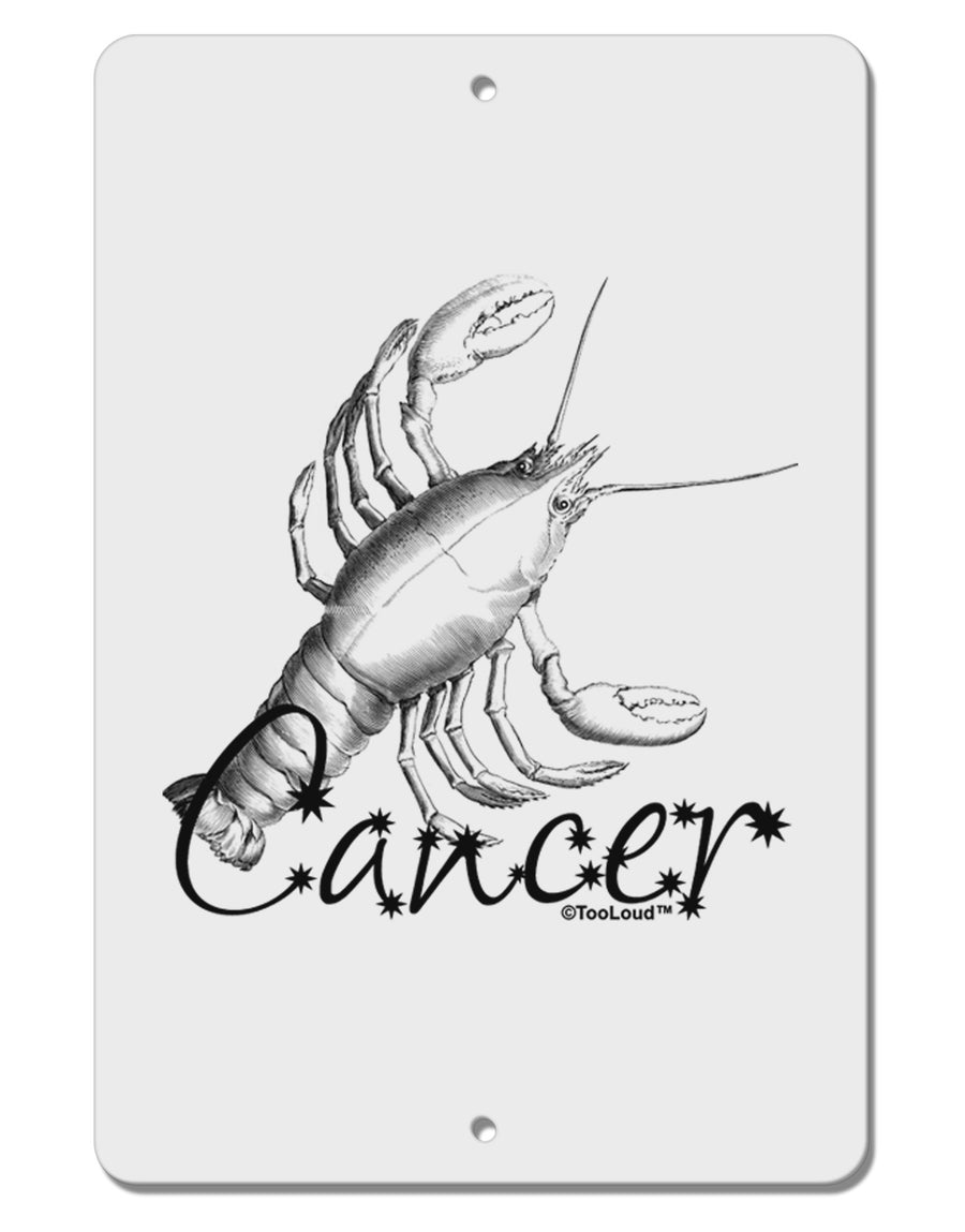 Cancer Illustration Aluminum 8 x 12&#x22; Sign-TooLoud-White-Davson Sales