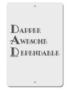 DAD - Acronym Aluminum 8 x 12&#x22; Sign by TooLoud-TooLoud-White-Davson Sales