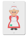 Cute Mrs Santa Claus Christmas Aluminum 8 x 12&#x22; Sign-TooLoud-White-Davson Sales