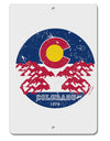 TooLoud Grunge Colorado Rocky Mountain Bighorn Sheep Flag Aluminum 8 x 12 Inch Sign-Aluminum Sign-TooLoud-Davson Sales