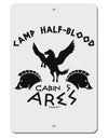 Camp Half Blood Cabin 5 Ares Aluminum 8 x 12&#x22; Sign by TooLoud-TooLoud-White-Davson Sales