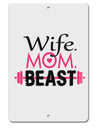 Wife Mom Beast Aluminum 8 x 12&#x22; Sign-TooLoud-White-Davson Sales