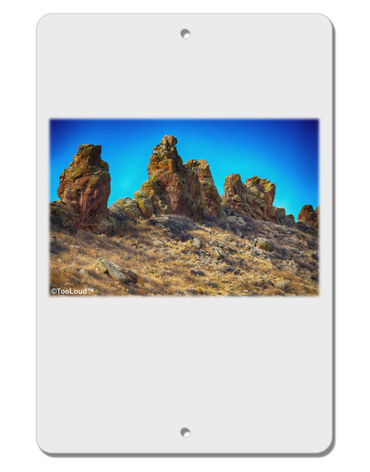 Crags in Colorado Aluminum 8 x 12&#x22; Sign by TooLoud-TooLoud-White-Davson Sales