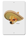 Chihuahua Dog with Sombrero - Patchwork Design Aluminum 8 x 12&#x22; Sign by TooLoud-TooLoud-White-Davson Sales