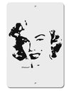 Marilyn Cutout Design Aluminum 8 x 12&#x22; Sign by TooLoud-TooLoud-White-Davson Sales