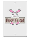 Cute Bunny - Happy Easter Aluminum 8 x 12&#x22; Sign by TooLoud-TooLoud-White-Davson Sales