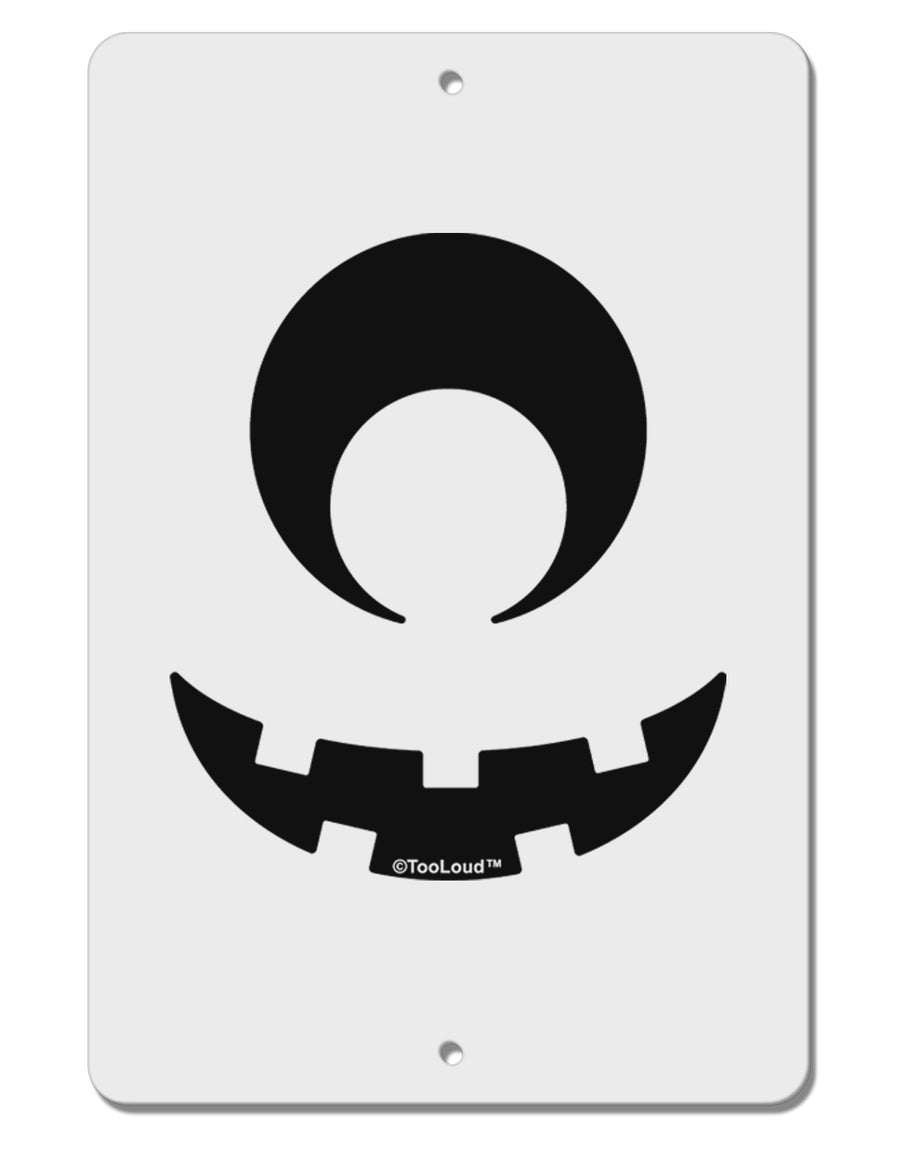 Cyclops Jack-o-Lantern Aluminum 8 x 12&#x22; Sign-TooLoud-White-Davson Sales