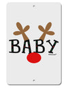 Matching Family Christmas Design - Reindeer - Baby Aluminum 8 x 12&#x22; Sign by TooLoud-TooLoud-White-Davson Sales