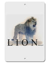 Lion Watercolor B Text Aluminum 8 x 12&#x22; Sign-TooLoud-White-Davson Sales