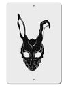 Scary Bunny Face Black Aluminum 8 x 12&#x22; Sign-TooLoud-White-Davson Sales