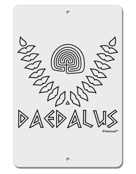 Labyrinth - Daedalus - Greek Mythology Aluminum 8 x 12&#x22; Sign by TooLoud-TooLoud-White-Davson Sales