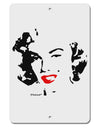 Marilyn Cutout Design Red Lips Aluminum 8 x 12&#x22; Sign by TooLoud-TooLoud-White-Davson Sales