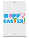 Cute Decorative Hoppy Easter Design Aluminum 8 x 12&#x22; Sign by TooLoud-TooLoud-White-Davson Sales