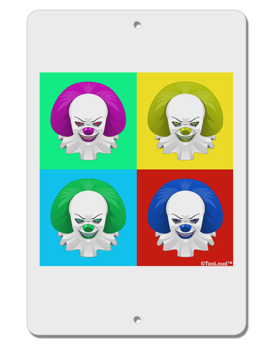 Clown Face Pop Art 2 Aluminum 8 x 12&#x22; Sign-TooLoud-White-Davson Sales