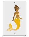 Mermaid Design - Yellow Aluminum 8 x 12&#x22; Sign-TooLoud-White-Davson Sales