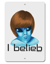 Extraterrestial - I Belieb Aluminum 8 x 12&#x22; Sign by TooLoud-TooLoud-White-Davson Sales