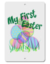 My First Easter Gel Look Print Aluminum 8 x 12&#x22; Sign-TooLoud-White-Davson Sales