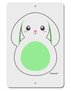 Cute Bunny with Floppy Ears - Green Aluminum 8 x 12&#x22; Sign by TooLoud-TooLoud-White-Davson Sales