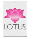 Lotus Flower Design Gradient - Text Aluminum 8 x 12&#x22; Sign by TooLoud-TooLoud-White-Davson Sales