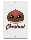 Cute Chestnut Design - Christmas Text Aluminum 8 x 12&#x22; Sign-TooLoud-White-Davson Sales