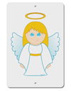 Cute Christmas Angel Girl Aluminum 8 x 12&#x22; Sign-TooLoud-White-Davson Sales