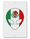 Mexican Flag Extraterrestrial Aluminum 8 x 12&#x22; Sign by TooLoud-TooLoud-White-Davson Sales