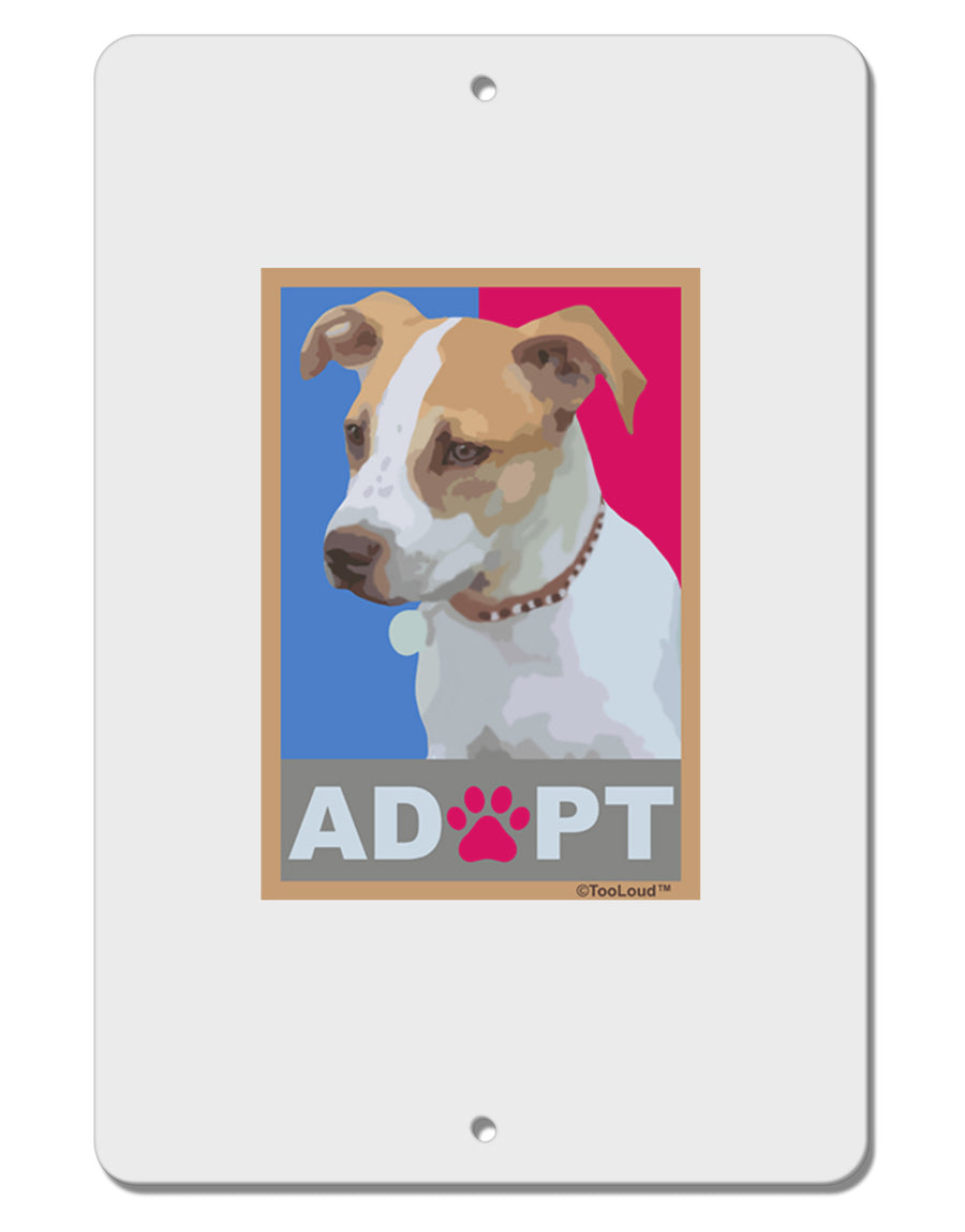 Adopt Cute Puppy Cat Adoption Aluminum 8 x 12&#x22; Sign-TooLoud-White-Davson Sales