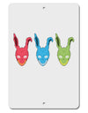 Scary Bunny Tri-color Aluminum 8 x 12&#x22; Sign-TooLoud-White-Davson Sales