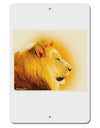 Lion Watercolor 3 Aluminum 8 x 12&#x22; Sign-TooLoud-White-Davson Sales