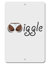 Wiggle - Twerk Dark Aluminum 8 x 12&#x22; Sign-TooLoud-White-Davson Sales