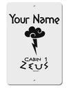 Personalized Cabin 1 Zeus Aluminum 8 x 12&#x22; Sign by TooLoud-TooLoud-White-Davson Sales