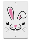 Cute Bunny Face Aluminum 8 x 12&#x22; Sign-TooLoud-White-Davson Sales