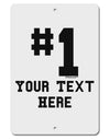 Personalized Number 1 Aluminum 8 x 12&#x22; Sign by TooLoud-TooLoud-White-Davson Sales