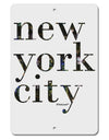 New York City - City Lights Aluminum 8 x 12&#x22; Sign by TooLoud-TooLoud-White-Davson Sales