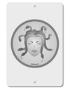 Medusa Head Coin - Greek Mythology Aluminum 8 x 12&#x22; Sign by TooLoud-TooLoud-White-Davson Sales