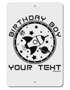 Personalized Birthday Boy Space with Customizable Name Aluminum 8 x 12&#x22; Sign-TooLoud-White-Davson Sales