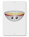 Cute Miso Soup Bowl Aluminum 8 x 12&#x22; Sign by TooLoud-TooLoud-White-Davson Sales