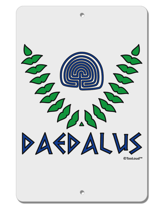 Labyrinth - Daedalus - Greek Mythology Color Aluminum 8 x 12&#x22; Sign by TooLoud-TooLoud-White-Davson Sales