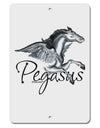 Pegasus Color Illustration Aluminum 8 x 12&#x22; Sign-TooLoud-White-Davson Sales