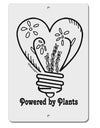 TooLoud Powered by Plants Aluminum 8 x 12 Inch Sign-Aluminum Sign-TooLoud-Davson Sales