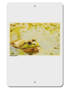 Bullfrog In Watercolor Aluminum 8 x 12&#x22; Sign by TooLoud-TooLoud-White-Davson Sales