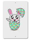 Bunny Hatching From Egg Aluminum 8 x 12&#x22; Sign-TooLoud-White-Davson Sales