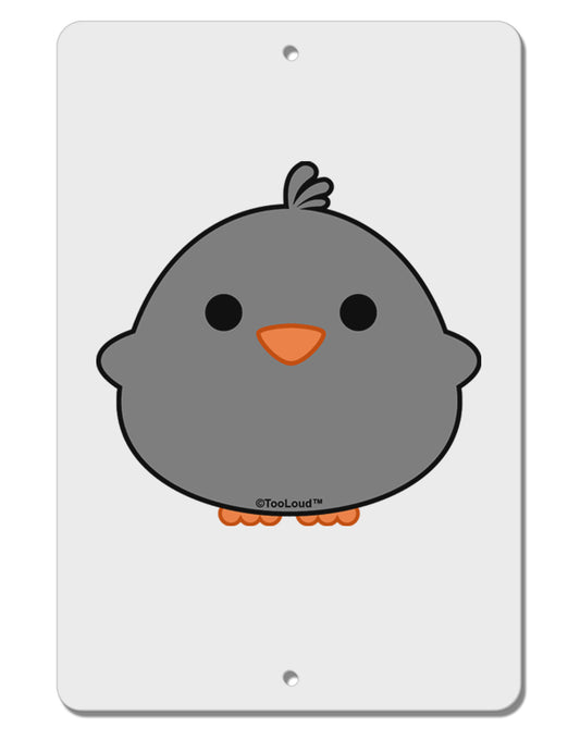 Cute Little Chick - Black Aluminum 8 x 12&#x22; Sign by TooLoud-TooLoud-White-Davson Sales