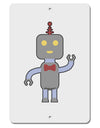 Cute Robot Male Aluminum 8 x 12&#x22; Sign by TooLoud-TooLoud-White-Davson Sales