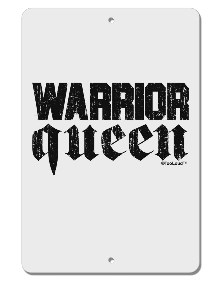 Warrior Queen Script Aluminum 8 x 12&#x22; Sign-TooLoud-White-Davson Sales