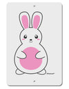 Cute Easter Bunny - Pink Aluminum 8 x 12&#x22; Sign by TooLoud-TooLoud-White-Davson Sales