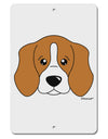 Cute Beagle Dog Aluminum 8 x 12&#x22; Sign by TooLoud-TooLoud-White-Davson Sales