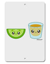 Cute Tequila Shot and Lime Wedge Aluminum 8 x 12&#x22; Sign by TooLoud-TooLoud-White-Davson Sales